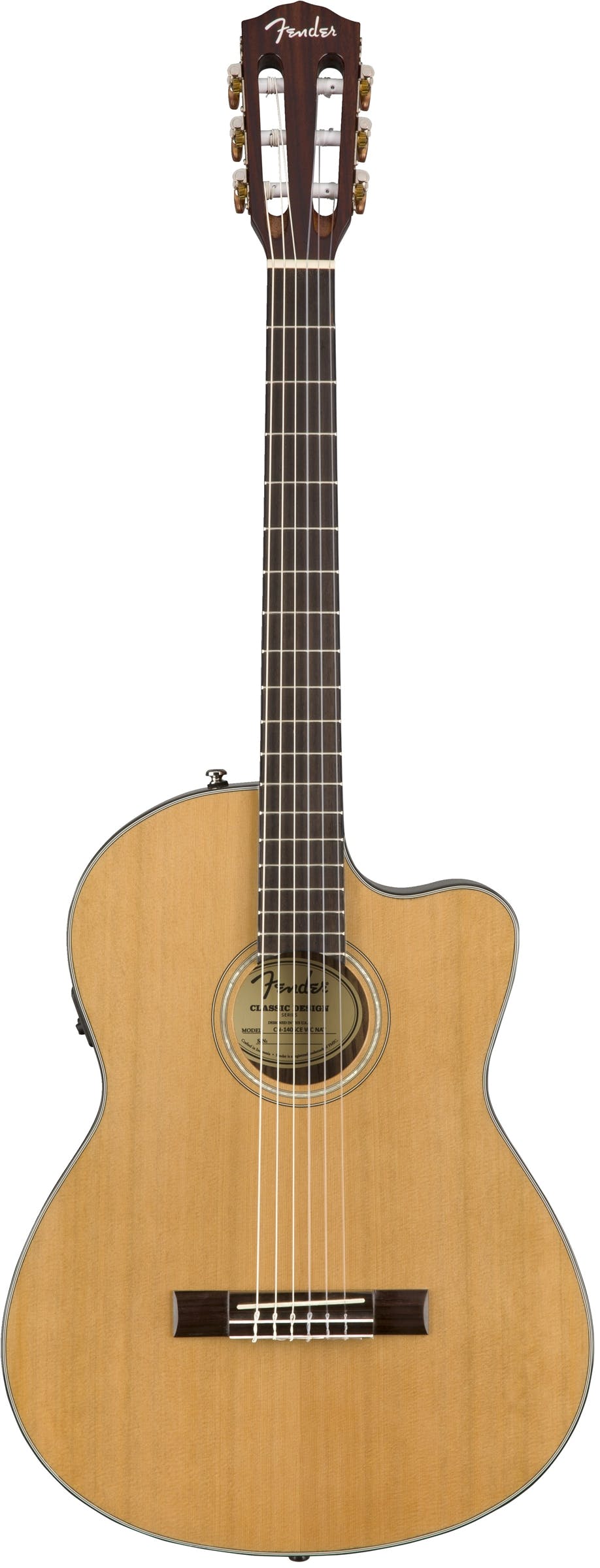 Fender CN 140SCE Nylon String Acoustic Guitar in Natural